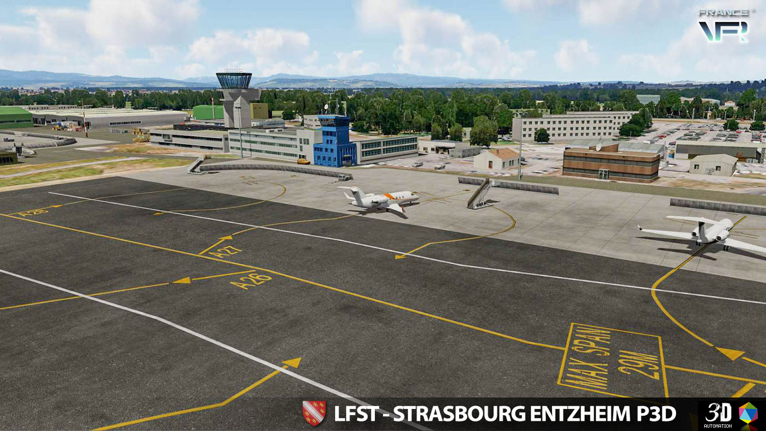 France VFR - LFST - Strasbourg Entzheim P3D V4/V5